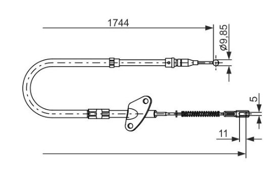 Cable Pull, parking brake -
