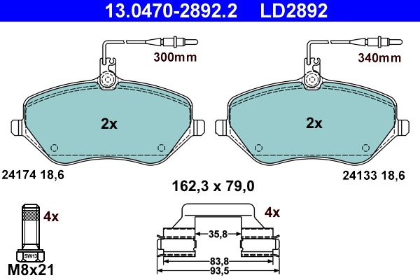 Brake Pad Set, disc brake -