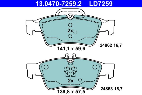 Brake Pad Set, disc brake -