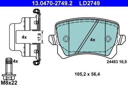 Brake Pad Set, disc brake -
