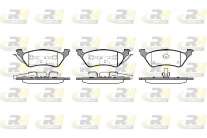Brake Pad Set, disc brake CHRYSLER - 05014036AA
