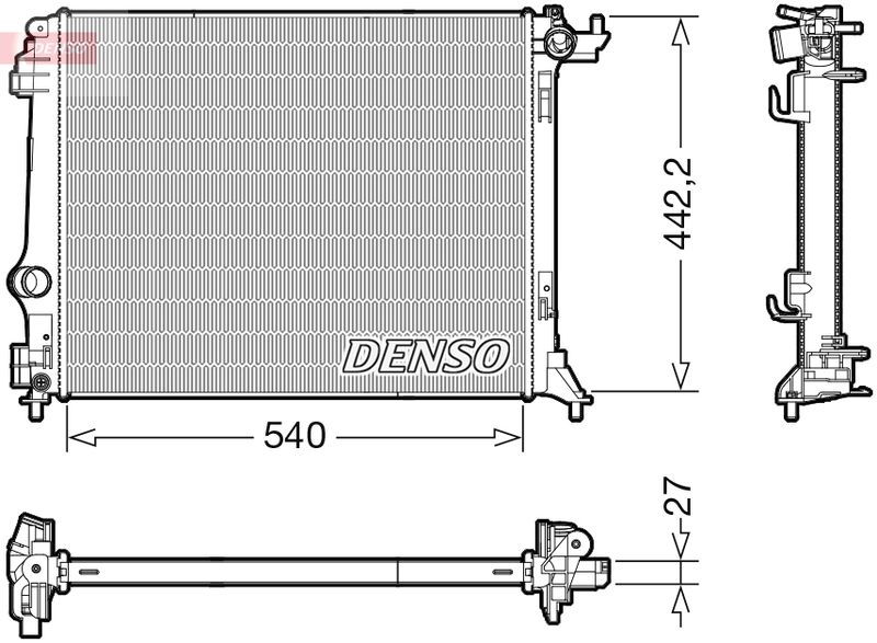 Radiator, engine cooling -