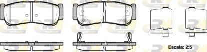 Brake Pad Set, disc brake HYUNDAI - 58302-2BA00