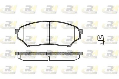 Brake Pad Set, disc brake MitsubishiMONTERO 00- esim.