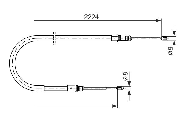 Cable Pull, parking brake -