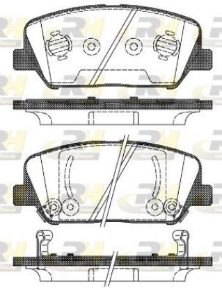Brake Pad Set, disc brake KIA - 58101-2TA20