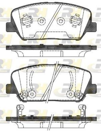 Brake Pad Set, disc brake KIA - 58101-2TA20