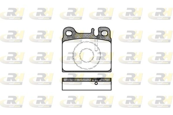 Brake Pad Set, disc brake MB W 126 taga