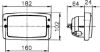 Headlight E12 20004 gab.-ga - vas/par