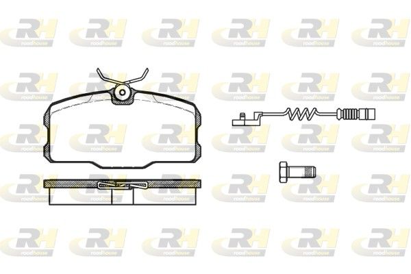 Brake Pad Set, disc brake MB S-KLASS C126 83-85 esim.
