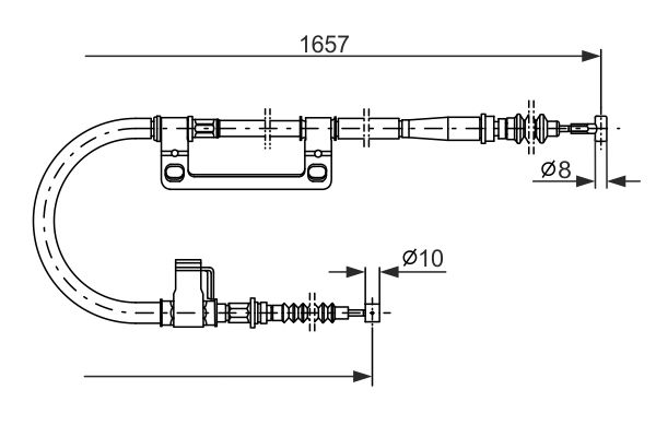 Cable Pull, parking brake -