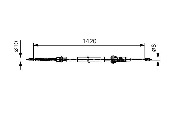 Cable Pull, parking brake -