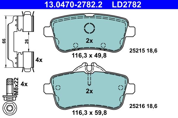 Brake Pad Set, disc brake -