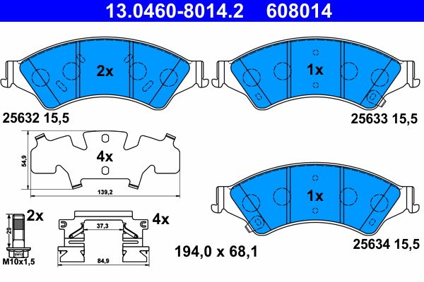 Brake Pad Set, disc brake -