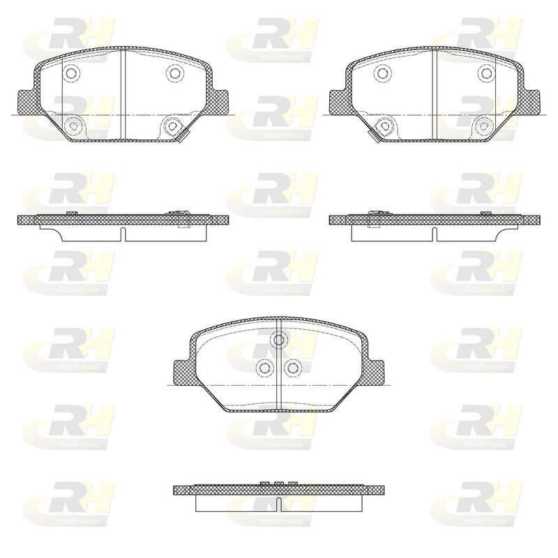 Brake Pad Set, disc brake GENERAL MOTORS - 23303281