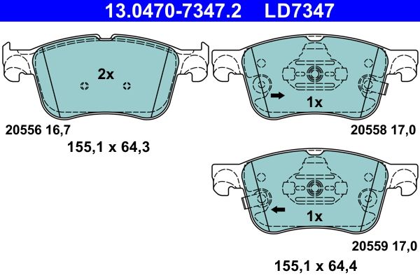 Brake Pad Set, disc brake -