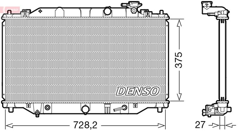 Radiator, engine cooling -