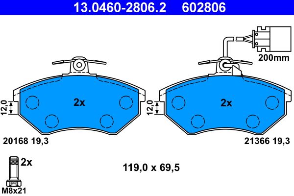Brake Pad Set, disc brake -