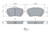 Brake Pad Set, disc brake MERCEDES-BENZ - 000 420 51 03