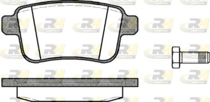 Brake Pad Set, disc brake RENAULT - 44 06 048 76R