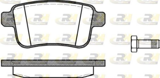 Brake Pad Set, disc brake RENAULT - 44 06 048 76R
