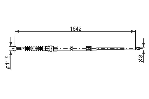 Cable Pull, parking brake -