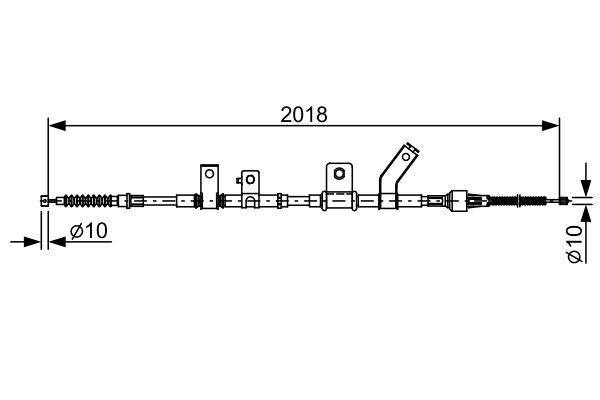 Cable Pull, parking brake -