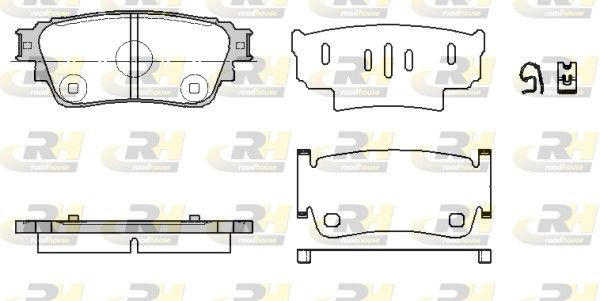 Brake Pad Set, disc brake MITSUBISHI - 4605B987