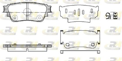Brake Pad Set, disc brake MITSUBISHI - 4605B987