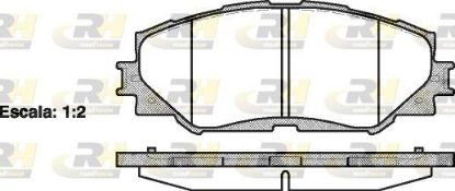 Brake Pad Set, disc brake TOYOTA - 04465-YZZDR