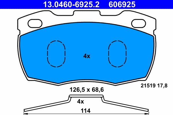 Brake Pad Set, disc brake -