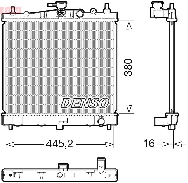 Radiator, engine cooling -