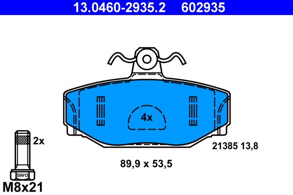 Brake Pad Set, disc brake -