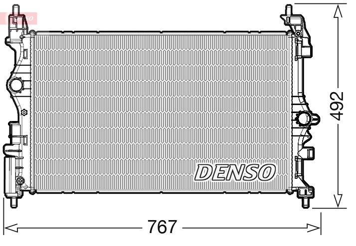 Radiator, engine cooling -