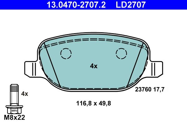 Brake Pad Set, disc brake -