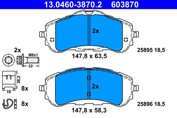 Brake Pad Set, disc brake -