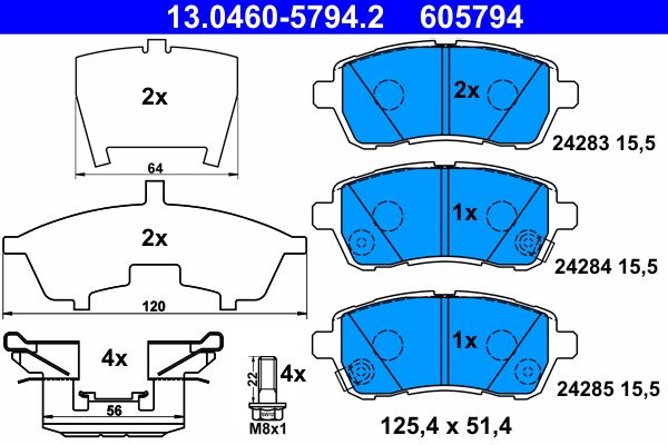 Brake Pad Set, disc brake -