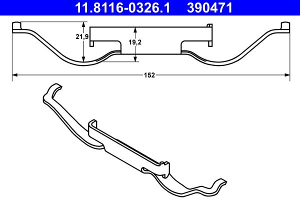 Spring, brake caliper -