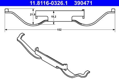 Spring, brake caliper -