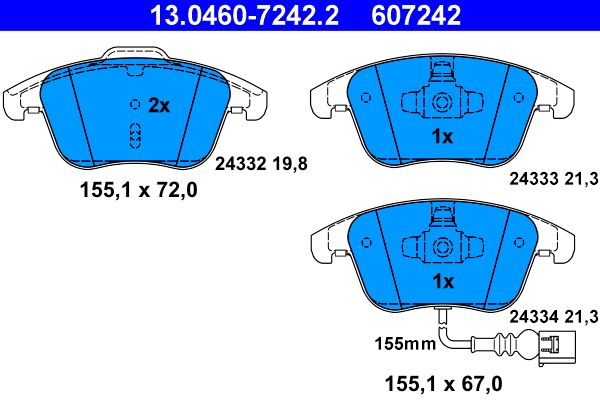 Brake Pad Set, disc brake -