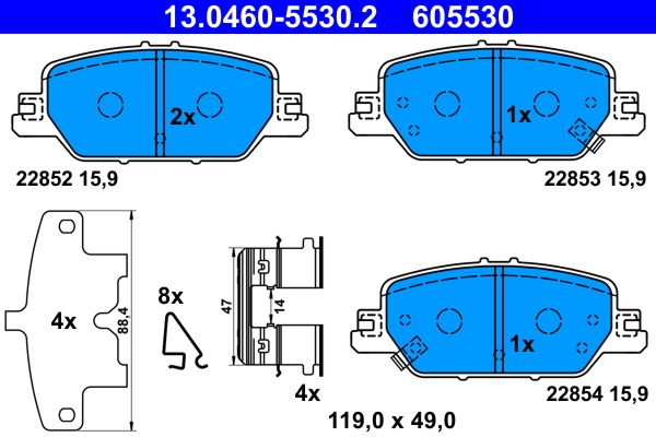 Brake Pad Set, disc brake -