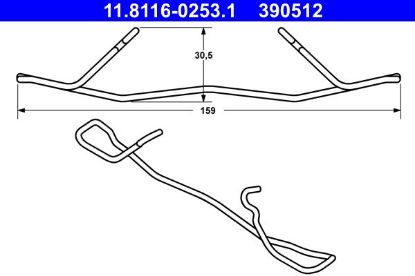 Spring, brake caliper -