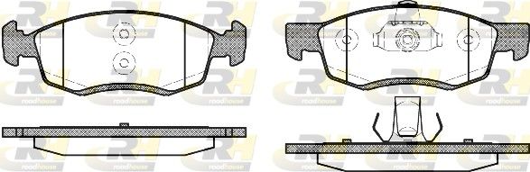 Brake Pad Set, disc brake Dacia Logan 06- esim.