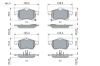 Brake Pad Set, disc brake GENERAL MOTORS - 93179708