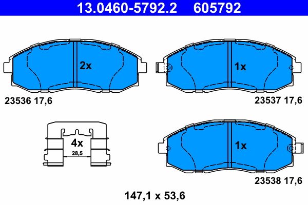 Brake Pad Set, disc brake -