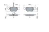 Brake Pad Set, disc brake FIAT - 71713143
