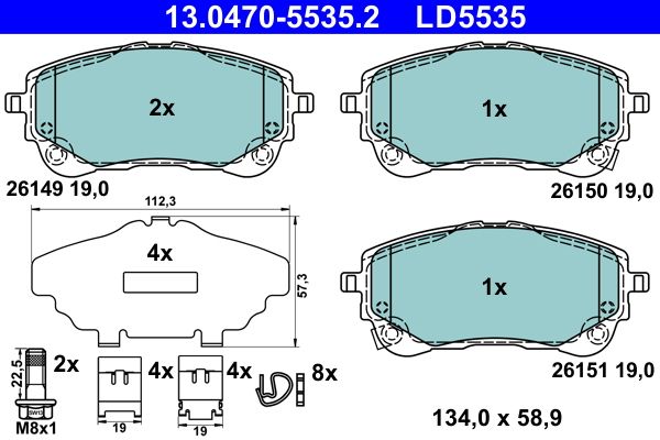 Brake Pad Set, disc brake -