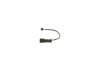 Warning Contact, brake pad wear -