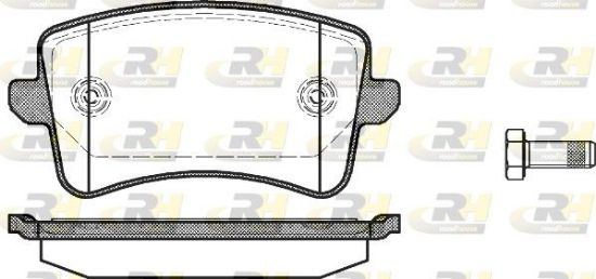 Brake Pad Set, disc brake VAG - 8K0 698 451E