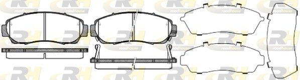Brake Pad Set, disc brake HONDA - 45022-T1G-G00